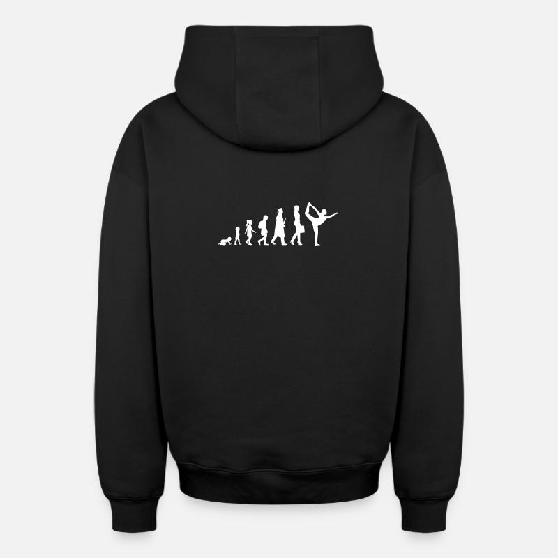 Kind zu Yogini Evolution - Oversized Heavyweight Unisex Zip Hoodie - Schwarz