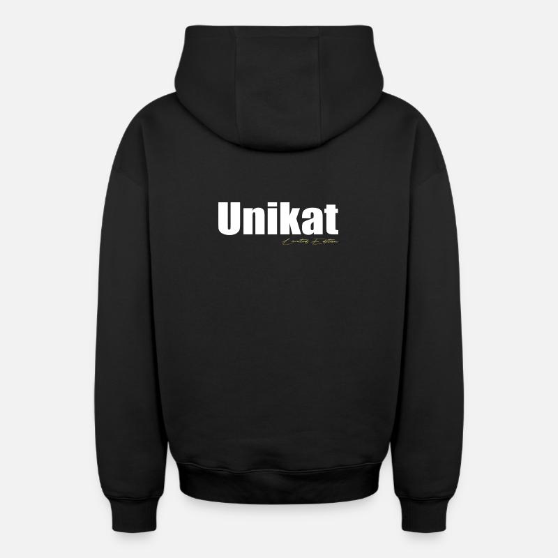 Pièce unique - Sweat à capuche unisexe zippé oversize épais SPREAD - noir