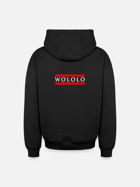 Wololo - 2a - Mobii_3 Edition - white - Oversized Heavyweight Unisex Zip Hoodie - black