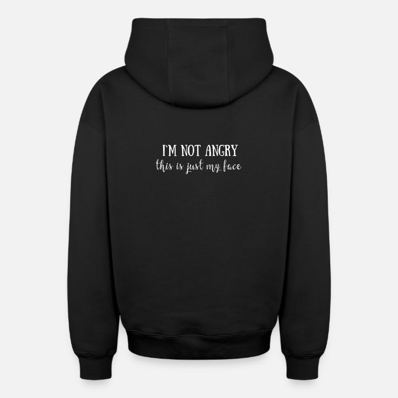 Citation sympa - Sweat à capuche unisexe zippé oversize épais SPREAD - noir