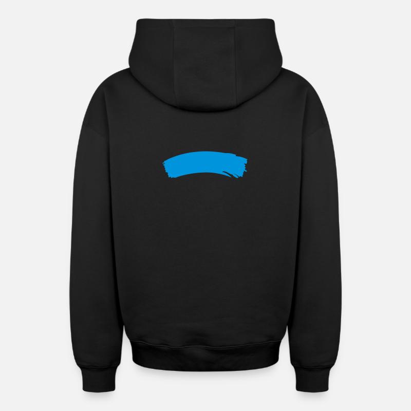 swash - Sweat à capuche unisexe zippé oversize épais SPREAD - noir