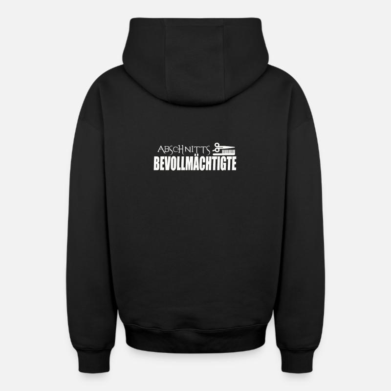 SECTION AGENTS - Sweat à capuche unisexe zippé oversize épais SPREAD - noir