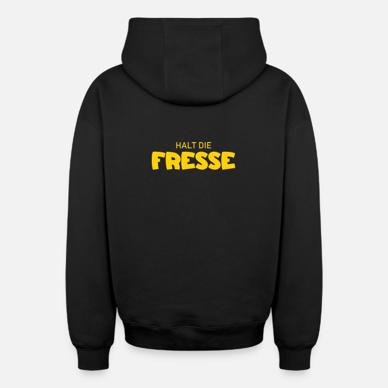 Tais-toi - Diction cool - Sweat à capuche unisexe zippé oversize épais SPREAD - noir