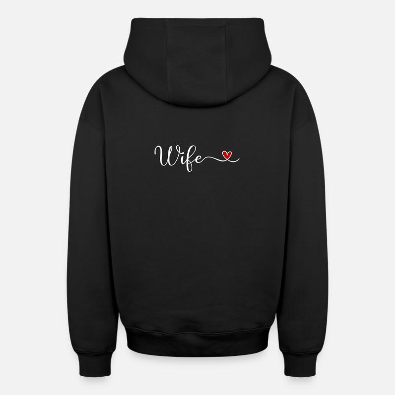Femme - Sweat à capuche unisexe zippé oversize épais SPREAD - noir