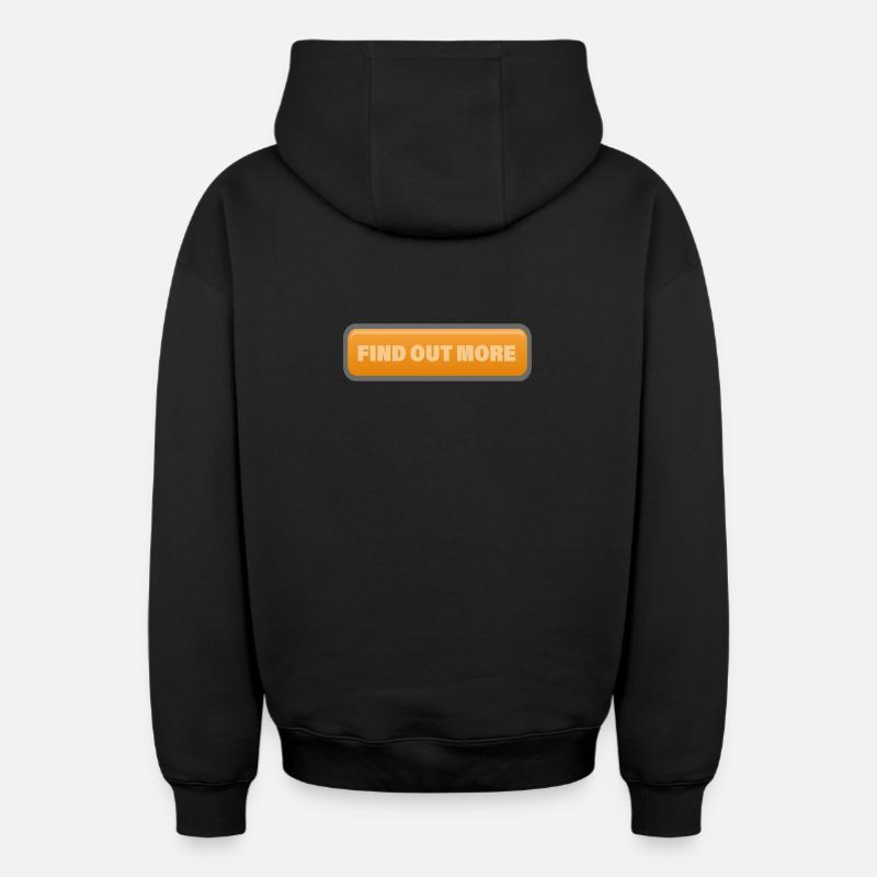 EN SAVOIR PLUS - Sweat à capuche unisexe zippé oversize épais SPREAD - noir