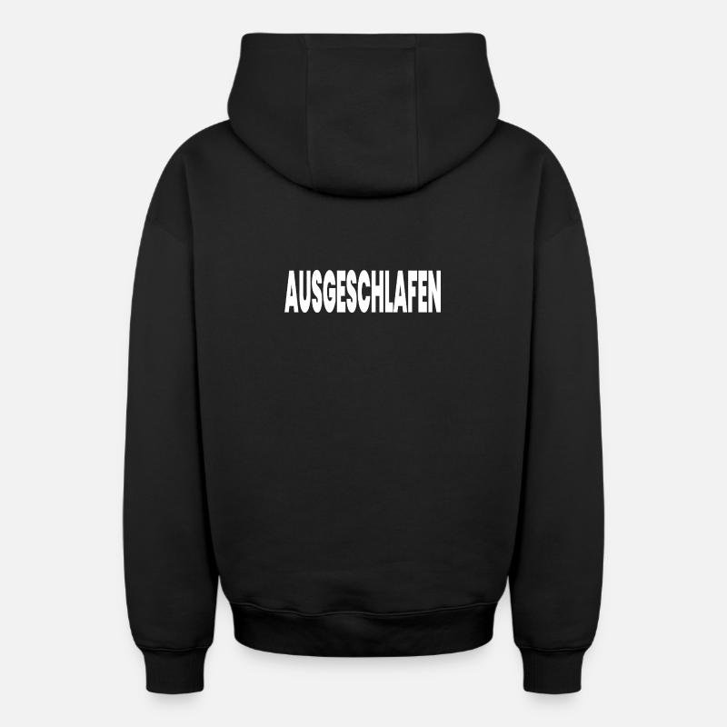 Bien reposé - Sweat à capuche unisexe zippé oversize épais SPREAD - noir