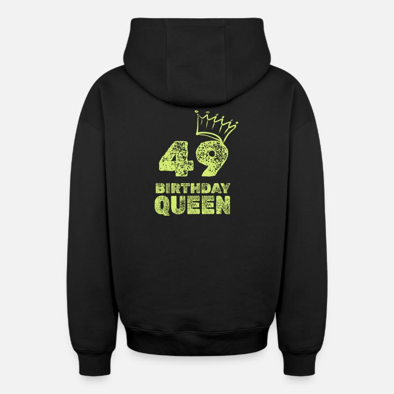 Anniversaire 49 - Sweat à capuche unisexe zippé oversize épais SPREAD - noir