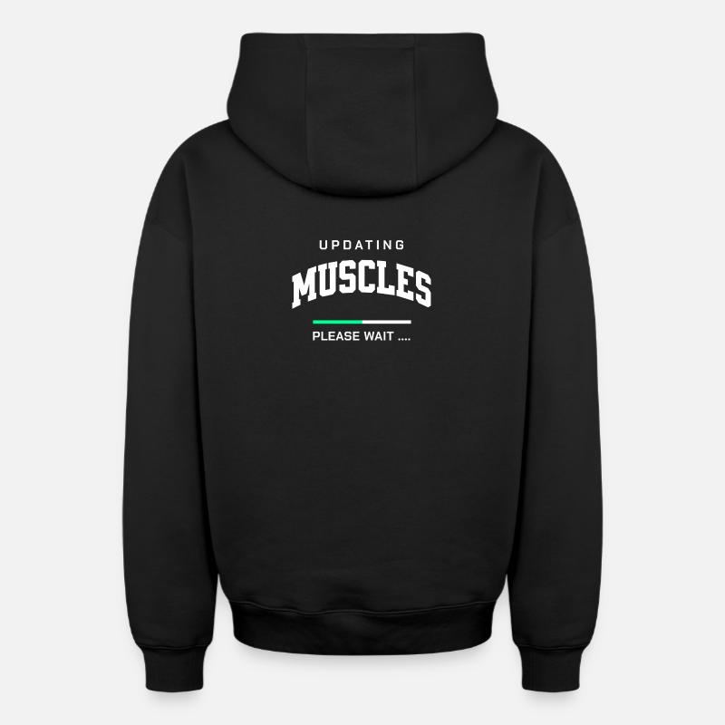 Mise à jour - Sweat à capuche unisexe zippé oversize épais SPREAD - noir
