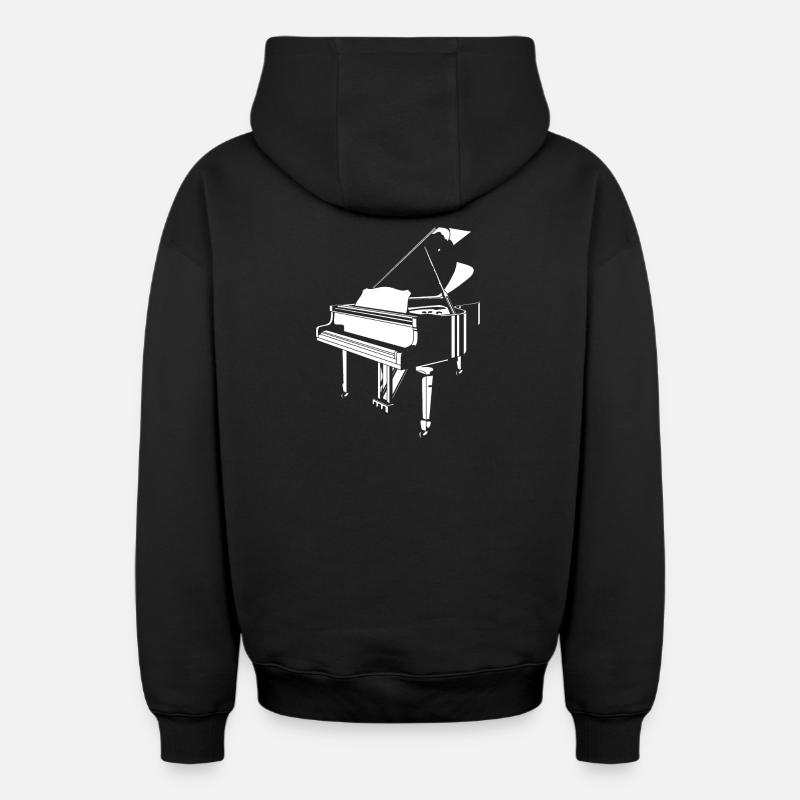 Résumé des ailes - Sweat à capuche unisexe zippé oversize épais SPREAD - noir