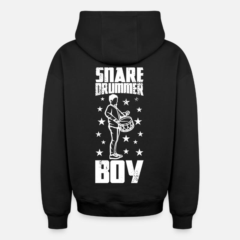Garçon batteur - Sweat à capuche unisexe zippé oversize épais SPREAD - noir