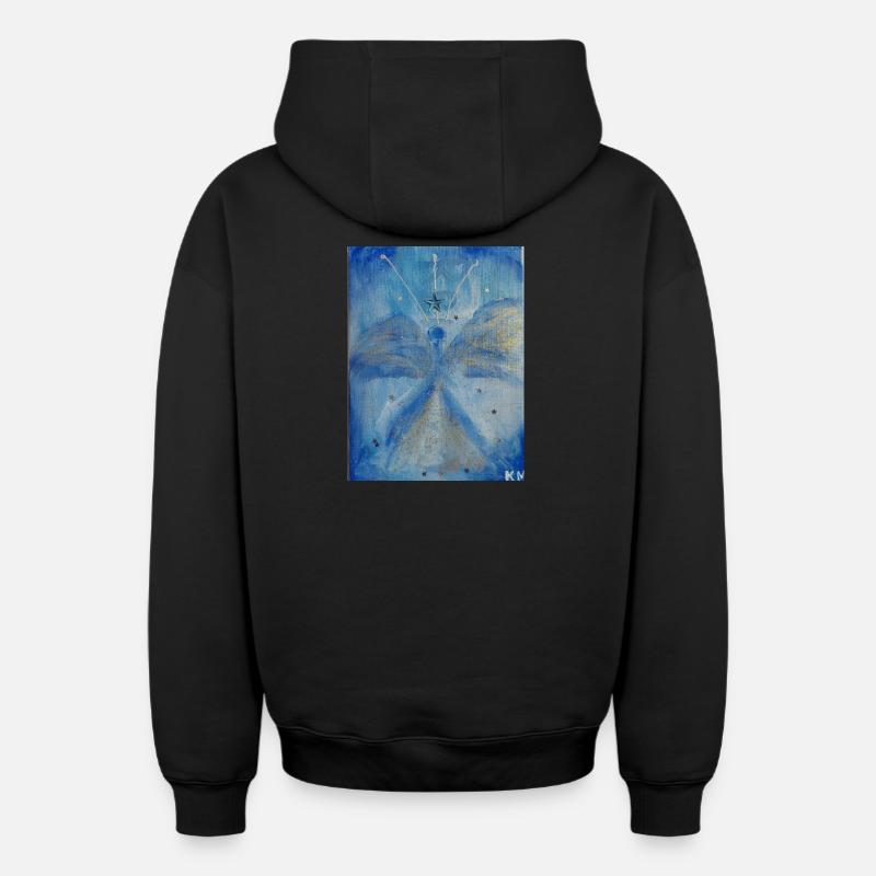Archange Michel - Sweat à capuche unisexe zippé oversize épais SPREAD - noir