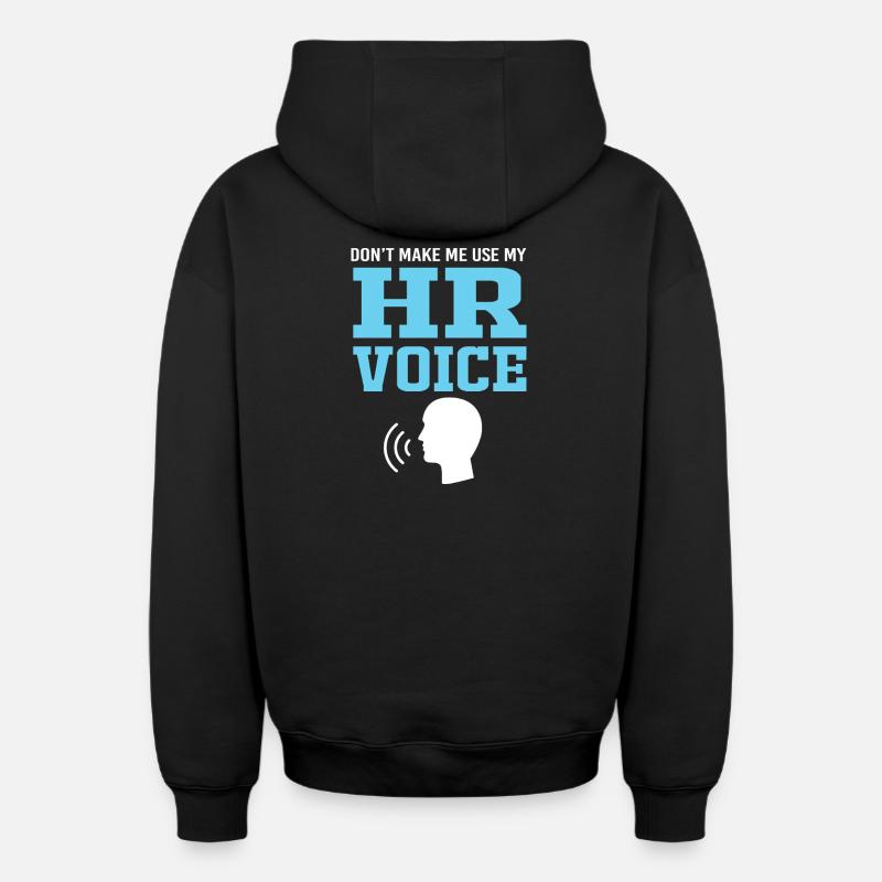 Responsable RH - Sweat à capuche unisexe zippé oversize épais SPREAD - noir