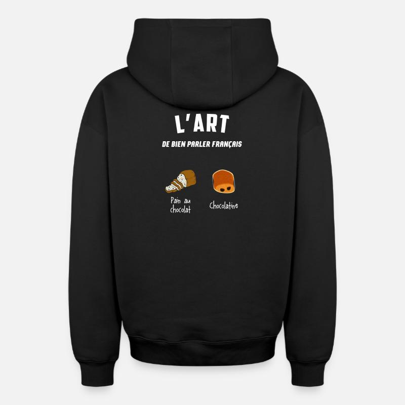 Fierté Sud Ouest Geschenkidee - Oversized Heavyweight Unisex Zip Hoodie - Schwarz