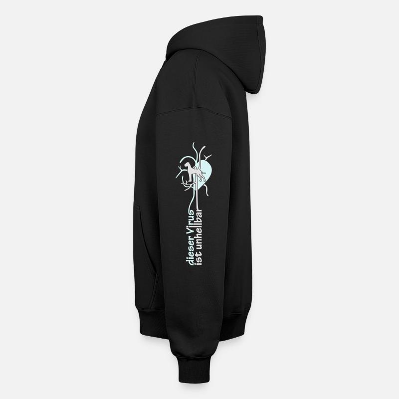 virus Dogg étroite Sweat à capuche unisexe zippé oversize épais SPREAD