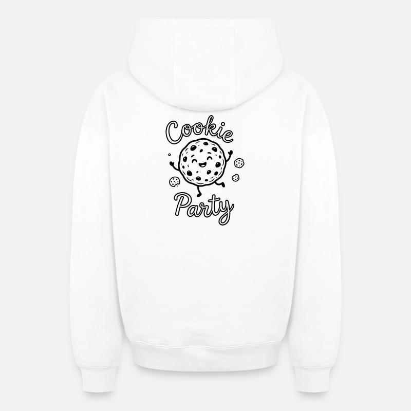 Cookies - Sweat à capuche unisexe zippé oversize épais SPREAD - blanc
