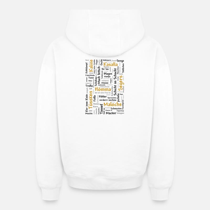 Ruhrpott - Oversized Heavyweight Unisex Zip Hoodie - Weiß
