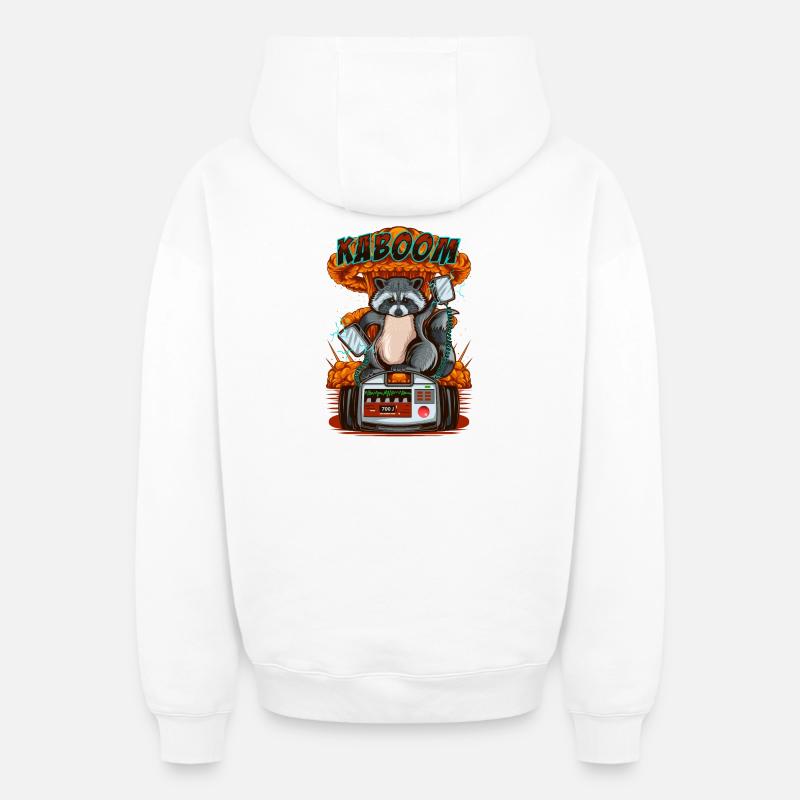 Service d’ambulance - Conception de chemise amusante - Sweat à capuche unisexe zippé oversize épais SPREAD - blanc