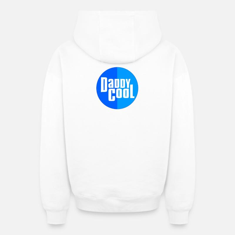 Daddy cool - Sweat à capuche unisexe zippé oversize épais SPREAD - blanc