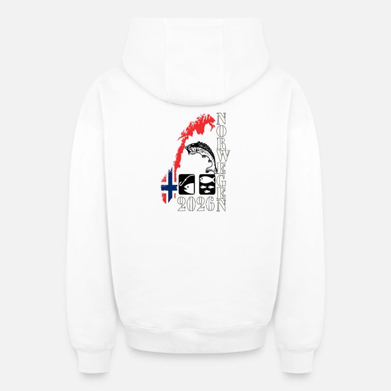 Angel Tour 2026 - Sweat à capuche unisexe zippé oversize épais SPREAD - blanc