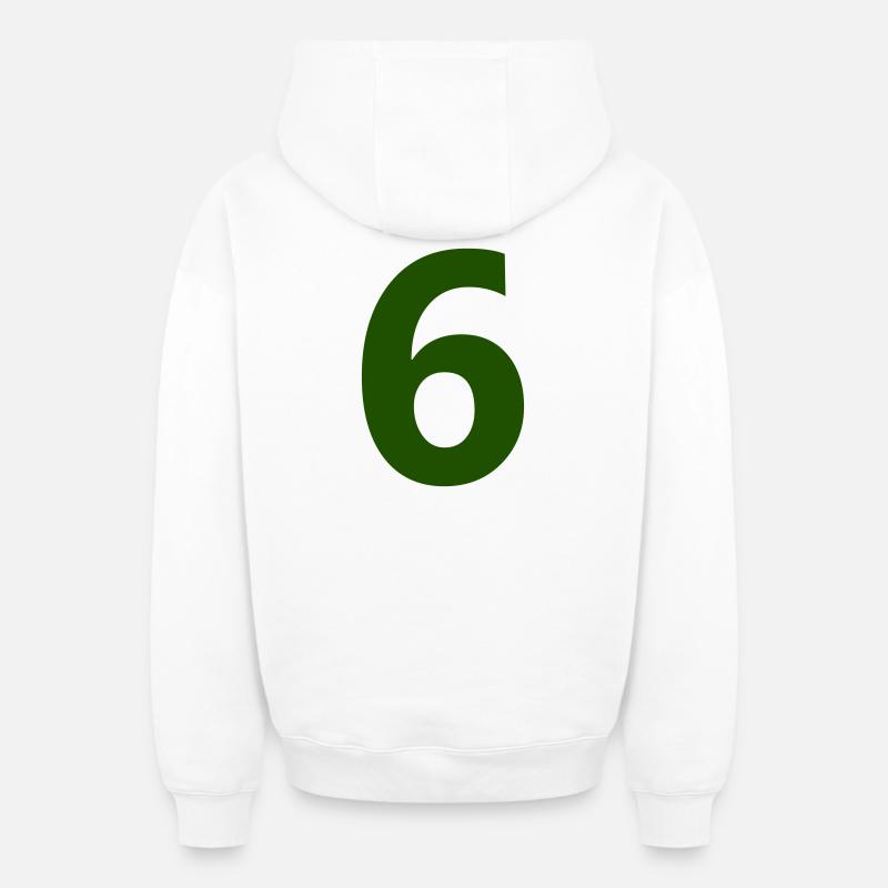 6 - Sweat à capuche unisexe zippé oversize épais SPREAD - blanc