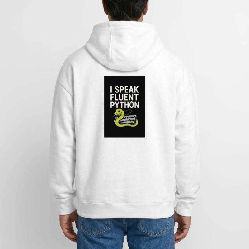 Python Coding Snake Oversized Heavyweight Unisex Zip Hoodie