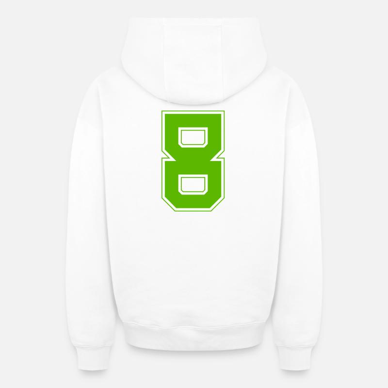Z8 - Sweat à capuche unisexe zippé oversize épais SPREAD - blanc