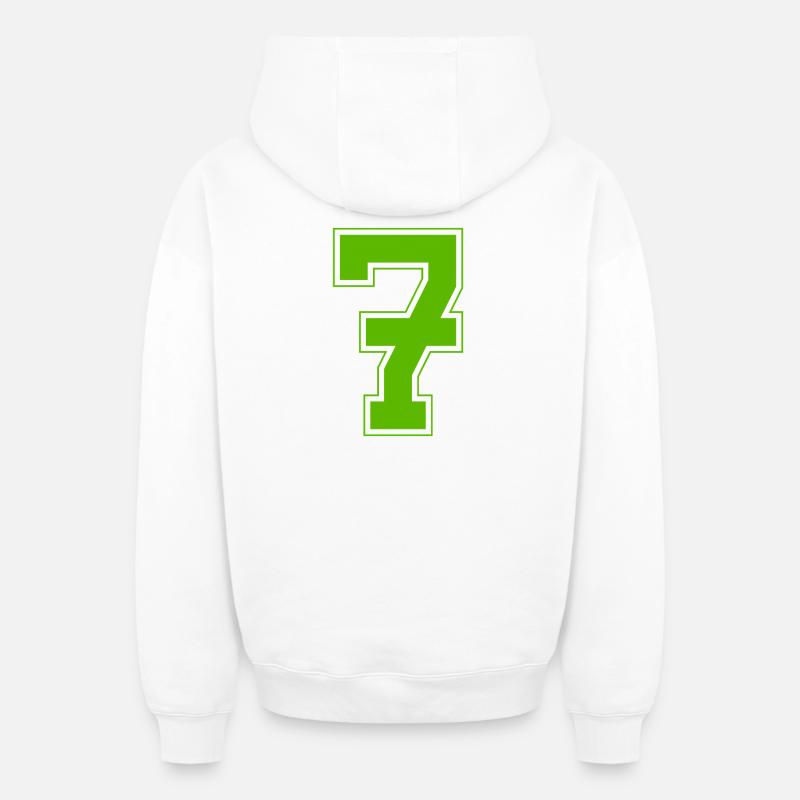 Z7 - Sweat à capuche unisexe zippé oversize épais SPREAD - blanc