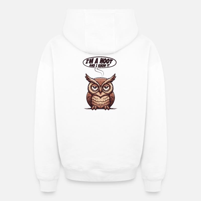Joker - Sweat à capuche unisexe zippé oversize épais SPREAD - blanc