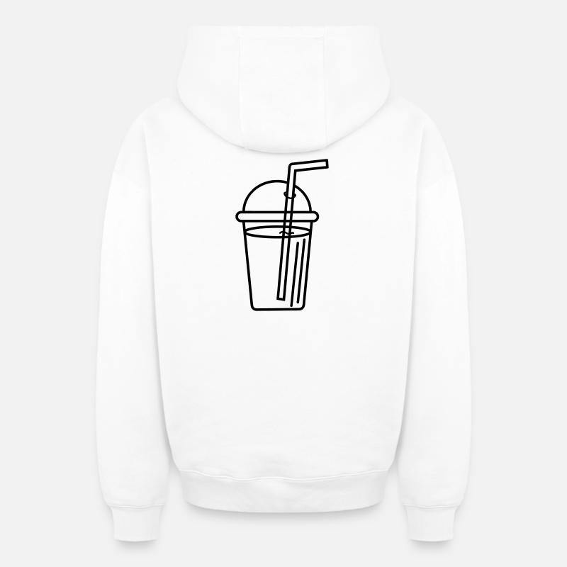 Smoothie - Sweat à capuche unisexe zippé oversize épais SPREAD - blanc