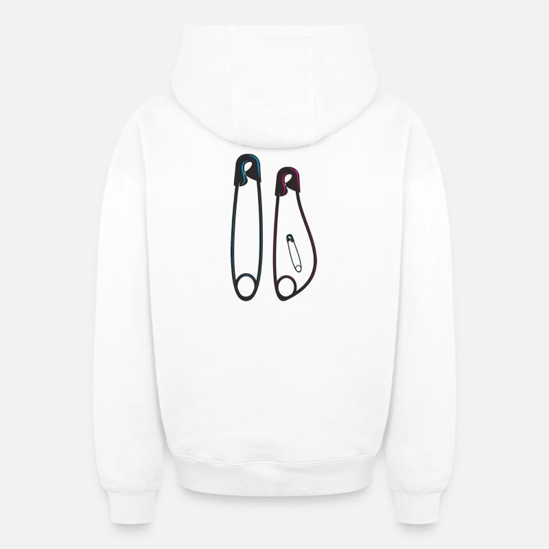 Annonce de grossesse Surprise - Sweat à capuche unisexe zippé oversize épais SPREAD - blanc