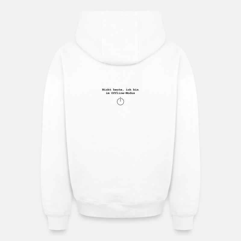 Mode hors ligne - Sweat à capuche unisexe zippé oversize épais SPREAD - blanc