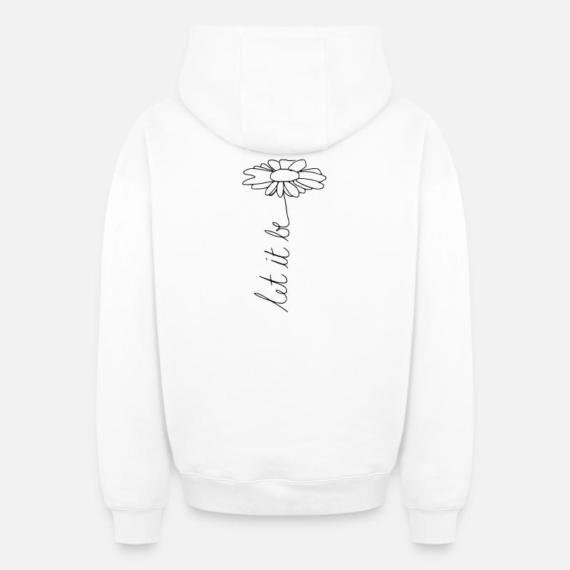 que ce soit. - Sweat à capuche unisexe zippé oversize épais SPREAD - blanc