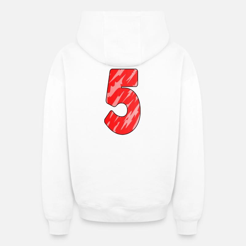 5 - Sweat à capuche unisexe zippé oversize épais SPREAD - blanc