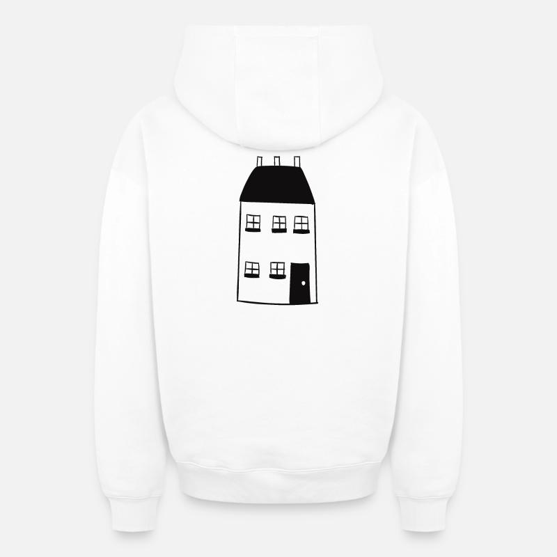 Maison - Sweat à capuche unisexe zippé oversize épais SPREAD - blanc