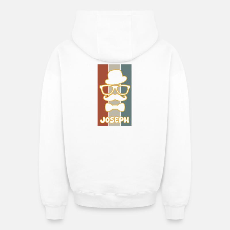 Joseph - Sweat à capuche unisexe zippé oversize épais SPREAD - blanc