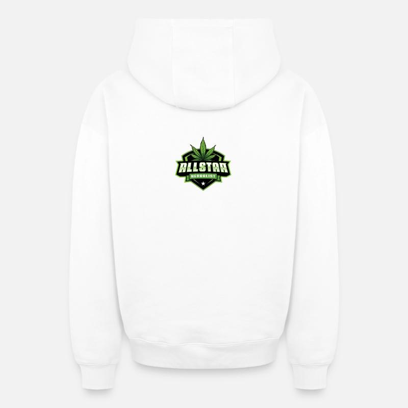 All-star herboriste - Sweat à capuche unisexe zippé oversize épais SPREAD - blanc