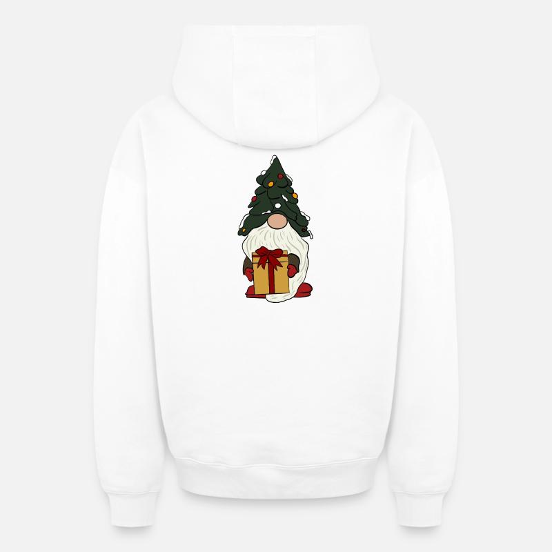 Brownie - Sweat à capuche unisexe zippé oversize épais SPREAD - blanc