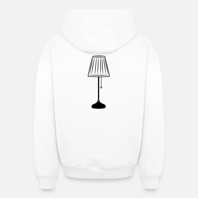 Lampes d’éclairage de salon - Sweat à capuche unisexe zippé oversize épais SPREAD - blanc