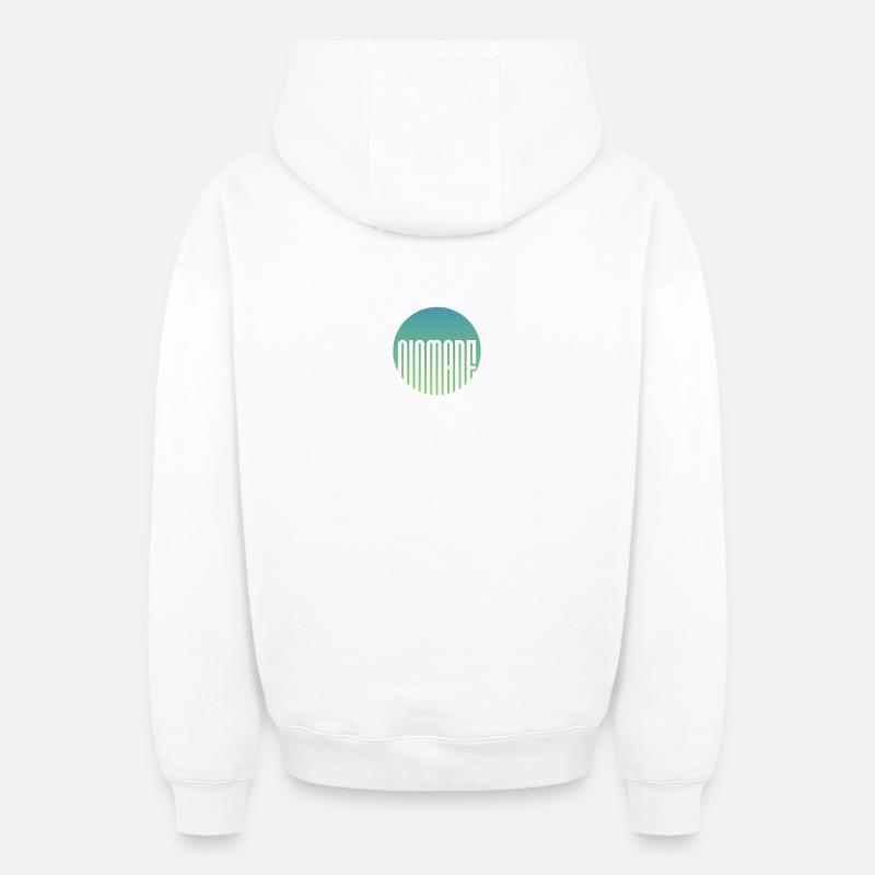NEIN... WACH oder NICHT - Oversized Heavyweight Unisex Zip Hoodie - Weiß