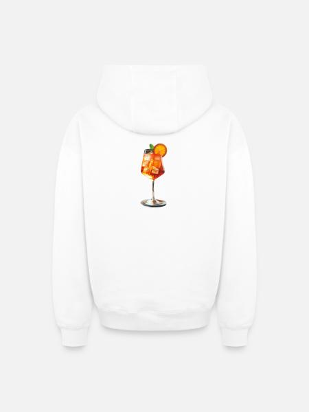 A delicious, summery cocktail - Oversized Heavyweight Unisex Zip Hoodie - white