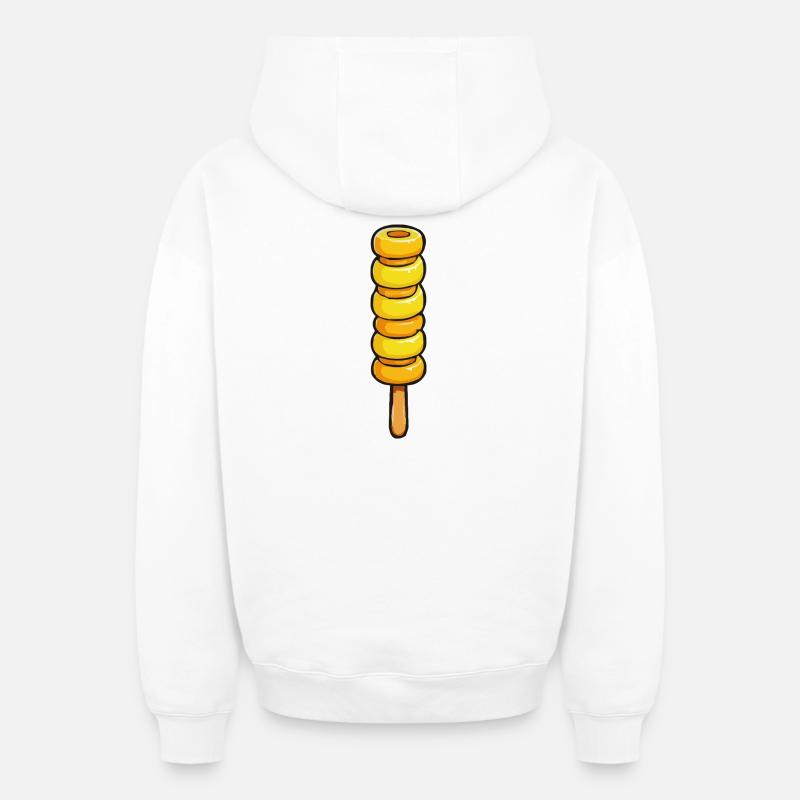 Sucettes glacées - Sweat à capuche unisexe zippé oversize épais SPREAD - blanc
