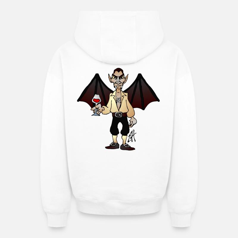 Vampire fc - Sweat à capuche unisexe zippé oversize épais SPREAD - blanc