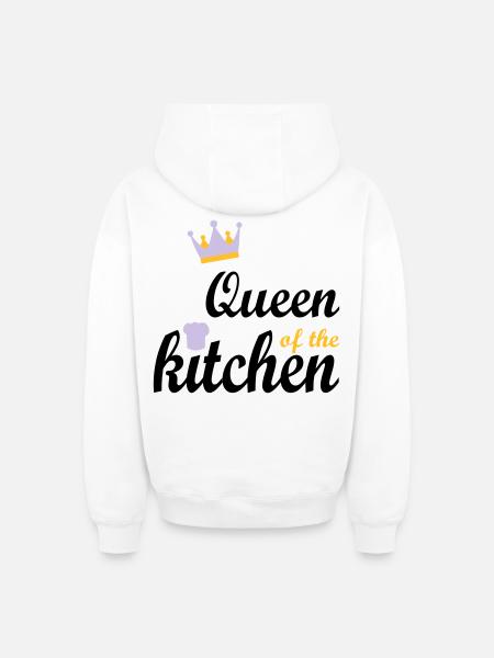 cuisine - Sweat à capuche unisexe zippé oversize épais SPREAD - blanc