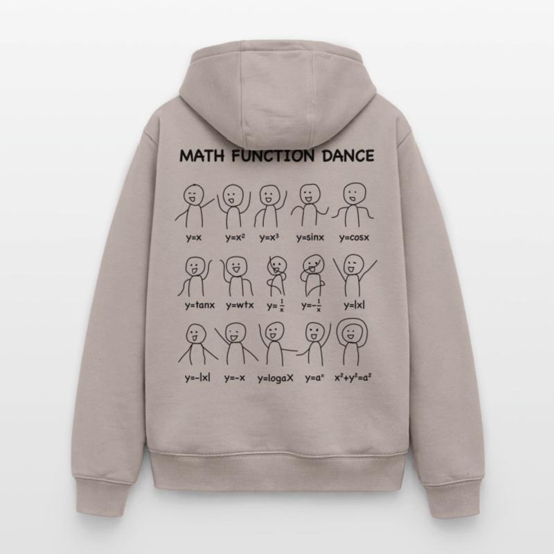 The 'Math Function Dance' (Nerd-Shirt) Oversized Heavyweight Unisex Zip Hoodie
