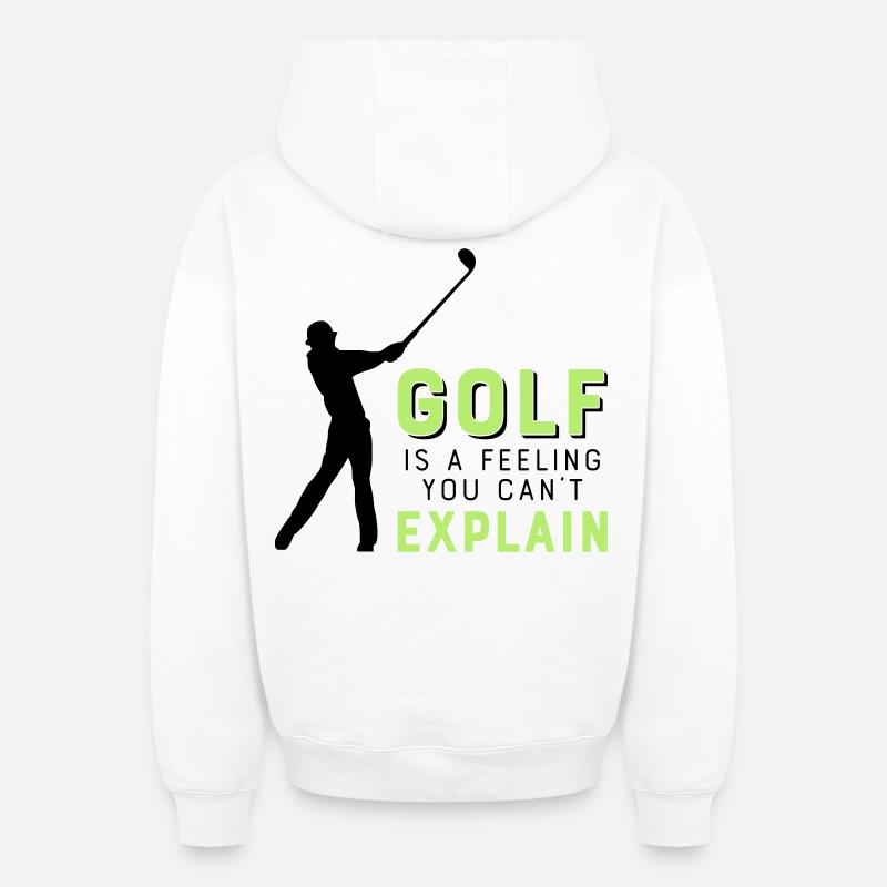 Le golf - Sweat à capuche unisexe zippé oversize épais SPREAD - blanc