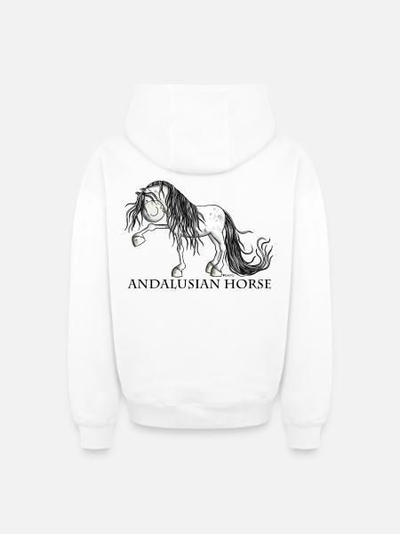 Süßer Andalusier - Oversized Heavyweight Unisex Zip Hoodie - Weiß