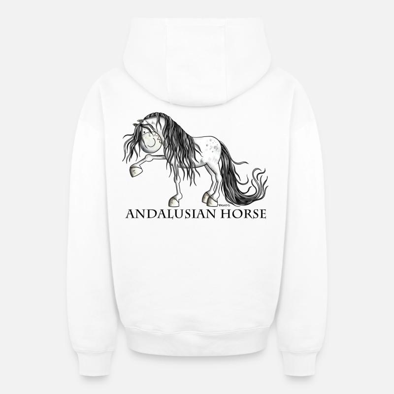 Süßer Andalusier - Oversized Heavyweight Unisex Zip Hoodie - Weiß