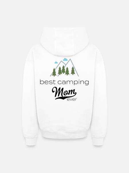 camper - Oversized Heavyweight Unisex Zip Hoodie - white