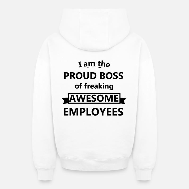 Chef - Oversized Heavyweight Unisex Zip Hoodie - Weiß