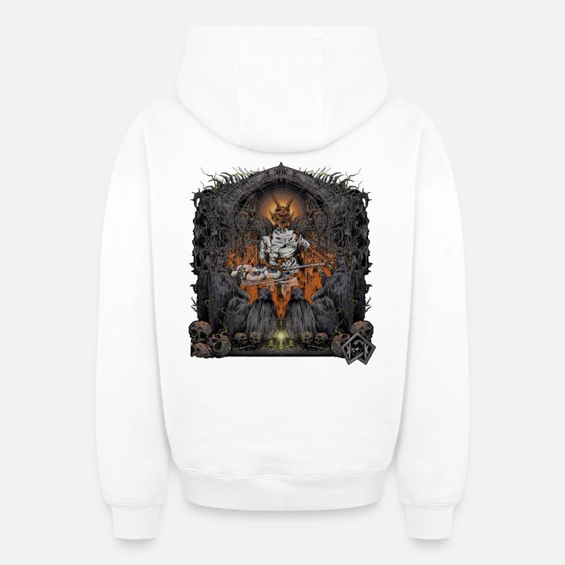 Baker, Baker, Master Baker, Master Baker - Oversized Heavyweight Unisex Zip Hoodie - white